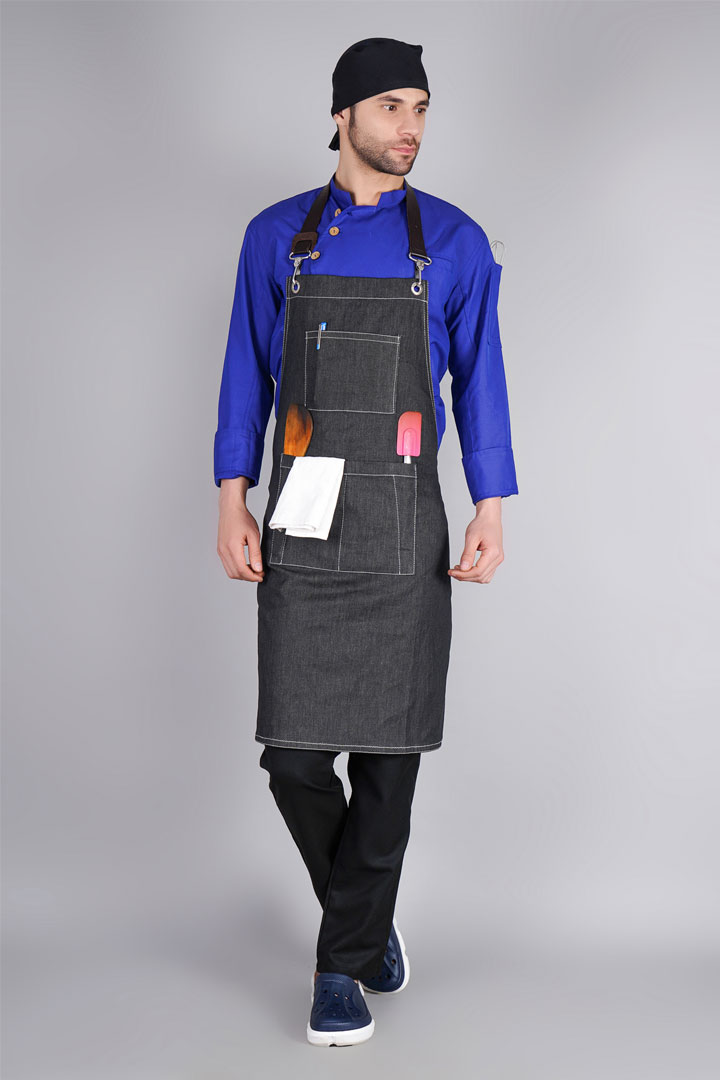 Blue Pinafore Denim Dress